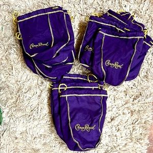 Crown Royal bags fifth size 26 for 15.  Let me know if you want less